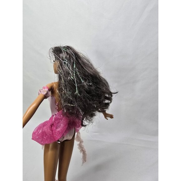 2005 Barbie Fairytopia Mermaidia Elina African American doll- NO WINGS- HTF - Picture 6 of 16